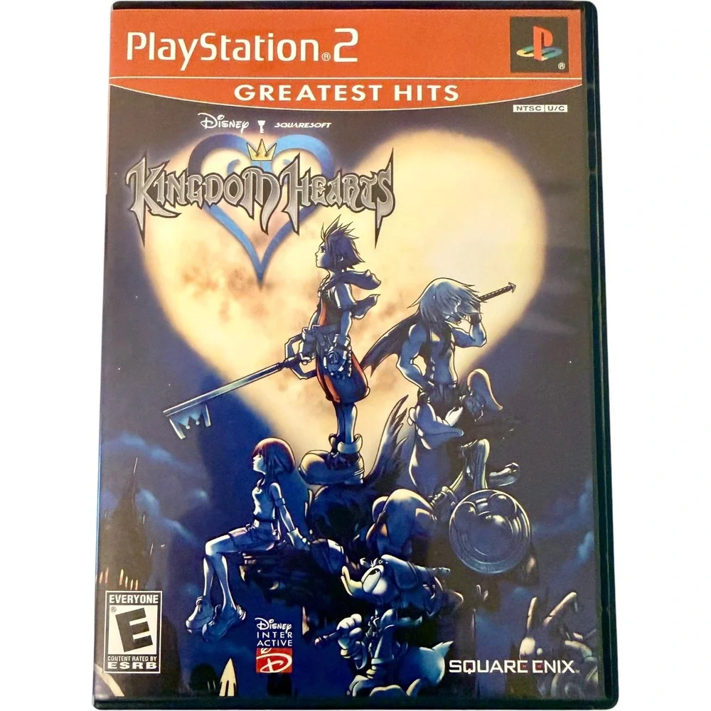 Sony PlayStation 2 Kingdom Hearts 1 & 2 Greatest Hits PS2 Game Bundle Used